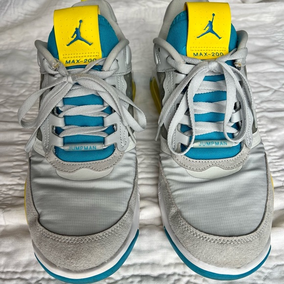 Jordan Max 200 PSP "Pure Platinum/Laser Blue/White" Men's Shoes 10.5 - Picture 1 of 8